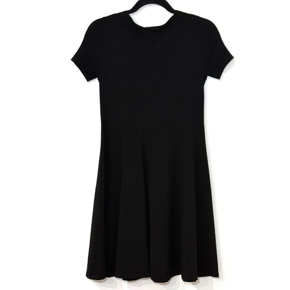 Theory Short Sleeve Square Neck Sweater Dress - Sample Dress S - Picture 2 of 6